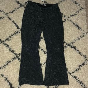 Glitter flare pants